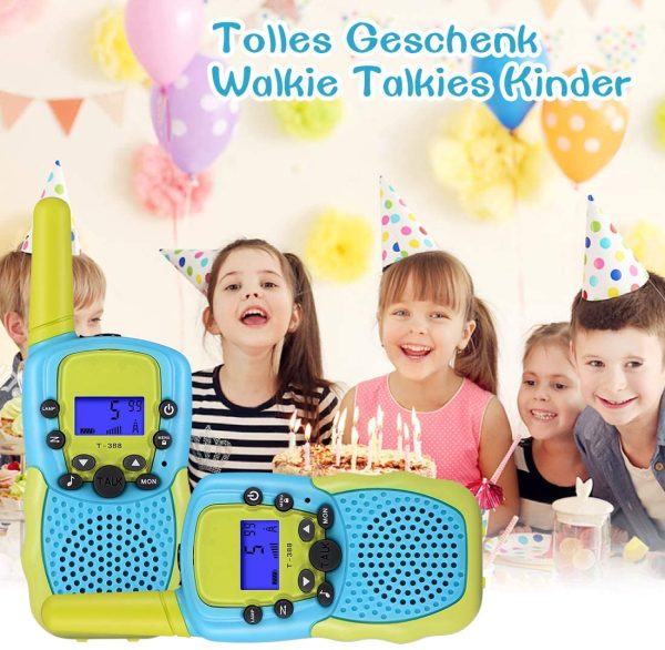 Kearui Giocattoli per 3-12 Anni Ragazzi, Walkie Talkie Bambini 8 Canali Radio Giocattolo a 2 vie Con Torcia LCD Retroilluminata Giocattoli All'aperto al Coperto,Regali per 3-12 Ragazze o Ragazzi - immagine 5