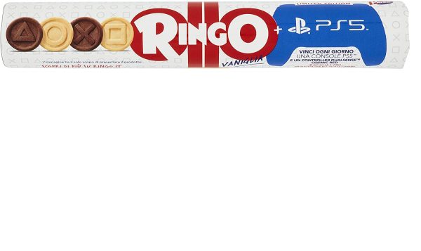 Pavesi Ringo Biscotti Farciti con Crema al Gusto Vaniglia, Snack per Merenda o Pausa Studio, senza Olio di Palma - Formato Tubo da 165 g - immagine 6