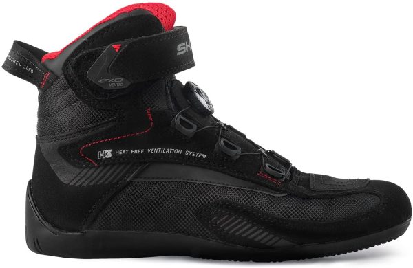 EXO Vented, Scarpe Moto Uomo; Traspirante, Rinforzate Stivali Moto Uomo con Sistema di Chiusura ATOP, Supporto alla Caviglia, Suola Antiscivolo, Impugnatura del Cambio (Nero, 41 eu) - immagine 5