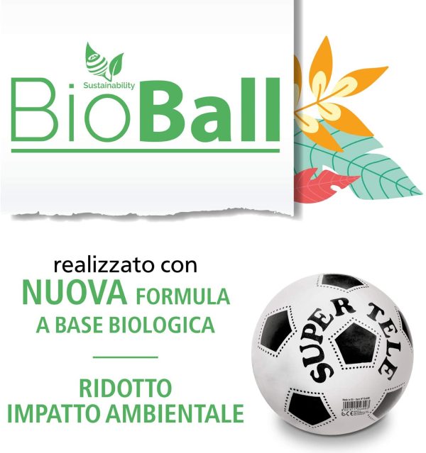 Mondo Toys -Pallone SUPER TELE BIO bambino-colori assortiti-BioBall-04600, Multicolore, 5, 04600 - immagine 7