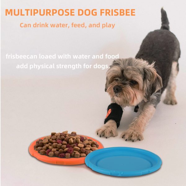 Xingsky 2 Pezzi Frisbee per Cani, Frisbee di Gomma, Frisbee per Cani, Frisbee per Cani di Piccola Taglia, Frisbee Pieghevole, Frisbee Giocattolo per Cani Durevole, per Addestramento del Cane - immagine 6