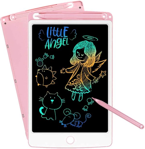 Colorato Tavoletta Grafica LCD Scrittura Digitale 10 Pollice, Elettronica Lavagna Cancellabile Tavolo da Disegno Portatile, Writing Tablet Regalo Bambini 3 a 10 Anni Ragazze (Rosa) - immagine 6