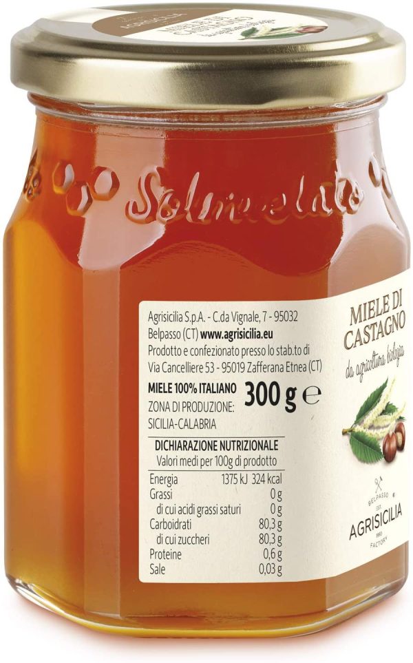 Agrisicilia Miele Di Castagno Da Agricoltura Biologica - 300 g - immagine 3