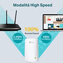 RE200, TP-Link, Range extender, wireless, Wi-Fi, Dual Band, High speed, connettivit??, networking, 