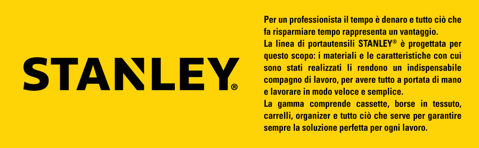 Stanley, portautensili, professionista, gamma, borse