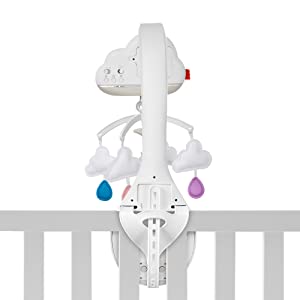 Fisher-Price Giostrina Soffici Nuvolette con Unit?? Relax, Suoni e Luci Personalizzabili