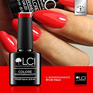 semipermanente smalto manicure rosso nail