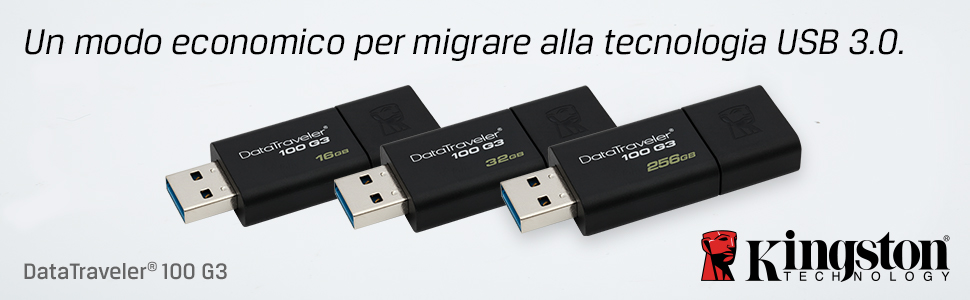 USB DataTraveler 100 G3 di Kingston 