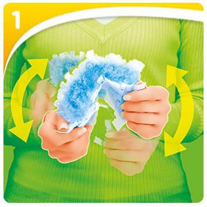 Swiffer polvere magnetica Ricariche, imballaggio apertura facile di Amazon, 25 pezzi