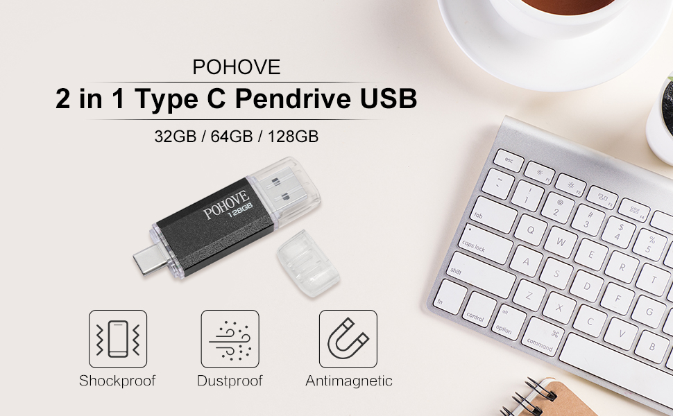 2 in 1 pendrive usb 128GB