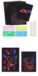 40 Pcs Scratch paper