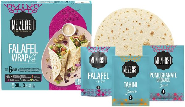 MEZEAST MIDDLE EASTERN CUISINE FALAFEL WRAP KIT kit per falafel 420g - immagine 4