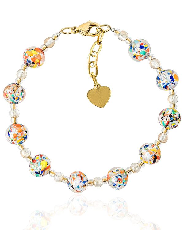 Venice Glass Secrets - Bracciale da Donna con perle in Vetro di Murano