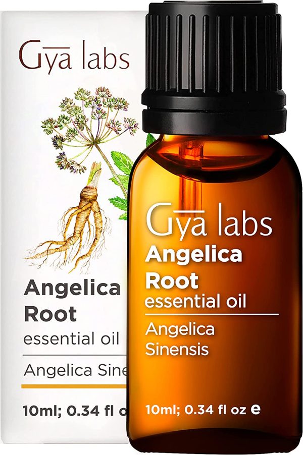 Gya Labs Olio essenziale di radice di angelica per stati d'animo pi?? felici (10 ml) - Olio di radice di angelica di grado puro per aromaterapia, stress e dolori muscolari - Diffuso o topico - immagine 3