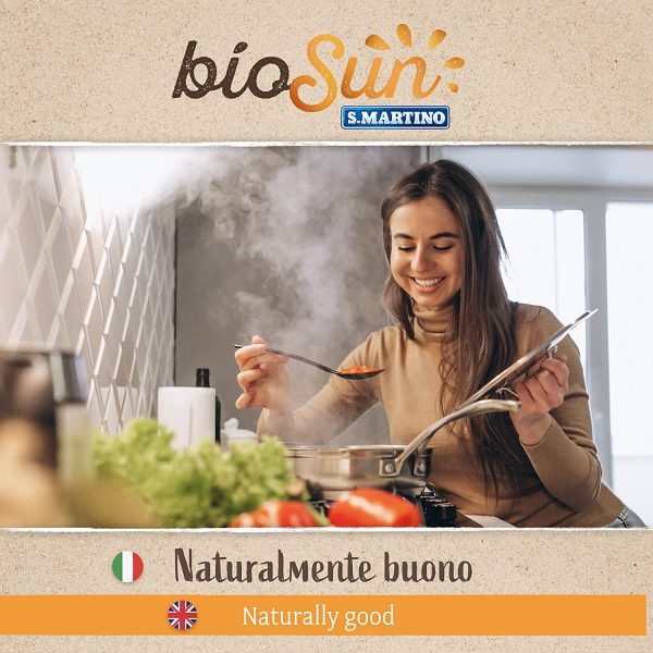 BIOSUN - Brodo Vegetale Granulare Biologico di Verdure, con 8 Verdure Selezionate e Curcuma, 1 Barattolo da 120 gr, Sena Glutammato, Senza olio di Palma, Senza Lievito, Made in Italy - immagine 5