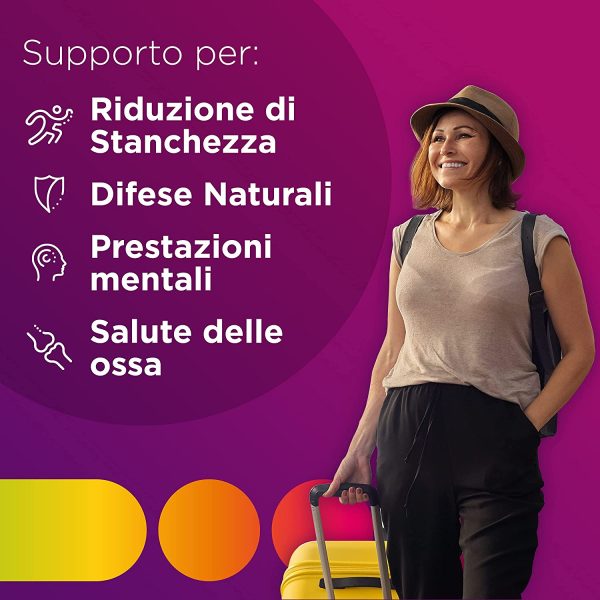 Multicentrum Donna Integratore Alimentare Multivitaminico-Multiminerale, con Vitamina D, Specificatamente Formulato per Combattere Stanchezza e Affaticamento per Donna, 60 Compresse