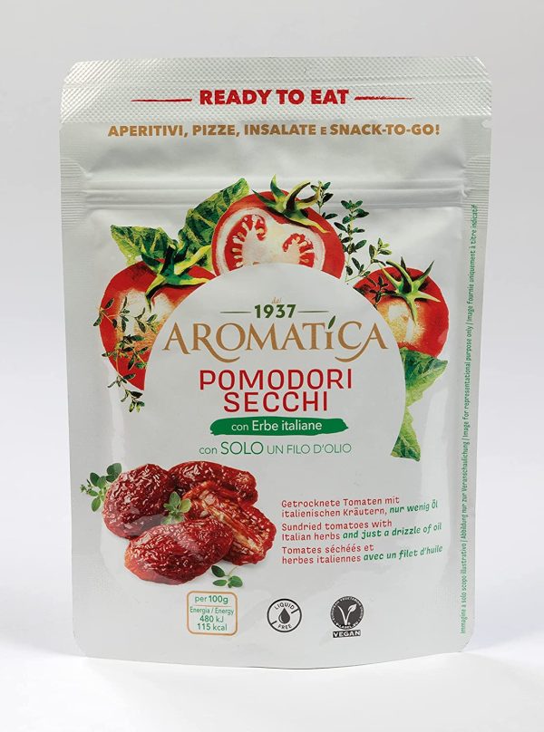 Aromatica Pomodori Secchi con Erbe Mediterranee Senza Liquido di Conserva, 125 g - immagine 2