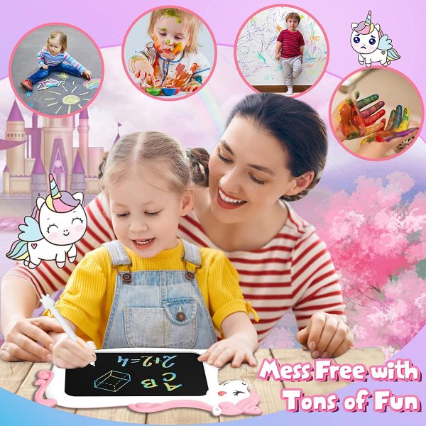 Unicorno Bambina Giocattolo Giochi Bambini - Tavoletta Grafica LCD Lavagna per Bambini Idee Regalo Giochi Bambina 3 4 5 6 + Anni, Tablet Bambini Disegno Giocattoli Bambino Gioco Regali Natale Bambini - immagine 6