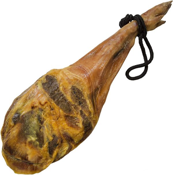 Prosciutto Spagnolo Serrano (Spalla) Riserva + Porta Prosciutto + Coltello 4.5 - 5 Kg - Jamon Serrano Crudo - immagine 7