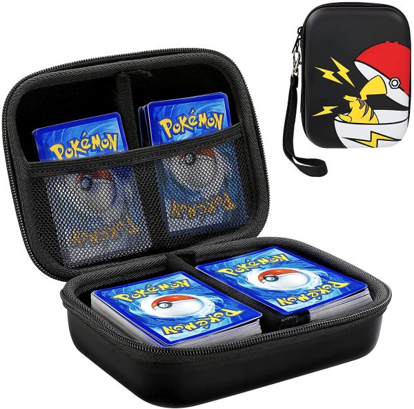 ProCase Scatola Porta Carte Pokemon, Pok??mon Custodia Carte, Box Carte Valigetta Pokeman, Raccoglitore Carte Pokemon Piccolo, Adatta per UNO, Yu-Gi-Oh, MTG, Pok??mon, Contenere 400+ Carte [SOLO CASO] - immagine 3