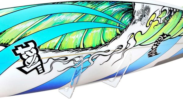 4boarder Wave Supporto da Parete de tavola da Surf - Surfboard Longboard Malibu Gun Shortboard Il Surf - immagine 8