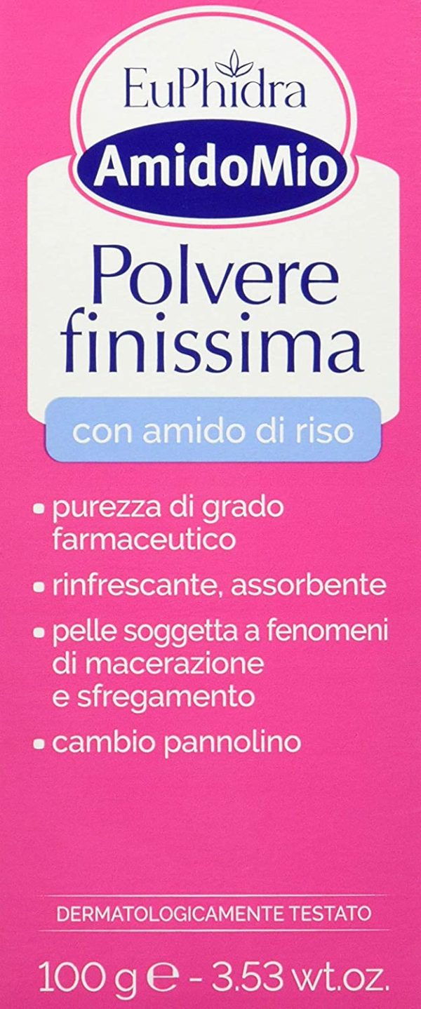 Amidomio Euphidra Polvere Finissima, Bianco E Fucsia, 100 g - immagine 4