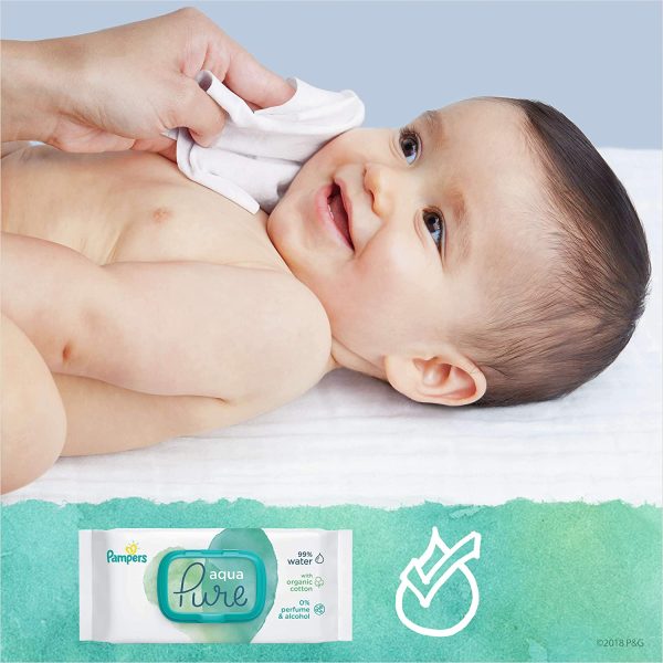 Pampers Aquapure Salviette Per Neonati 9 Imballaggio = 432 Salviette Per Neonati - 3720 Gr - immagine 8