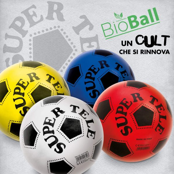 Mondo Toys -Pallone SUPER TELE BIO bambino-colori assortiti-BioBall-04600, Multicolore, 5, 04600 - immagine 4