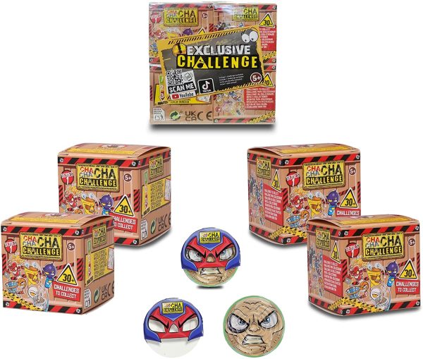 CHACHACHA CHALLENGE CHA03, Pacco di 4 Scatole a Sorpresa con 1 Modello Esclusivo, Giocattoli da Collezione di Sfida di Abilit??, Consegna Casuale per Bambini/Bambine dai 5 anni, Multi, Taglia Unica