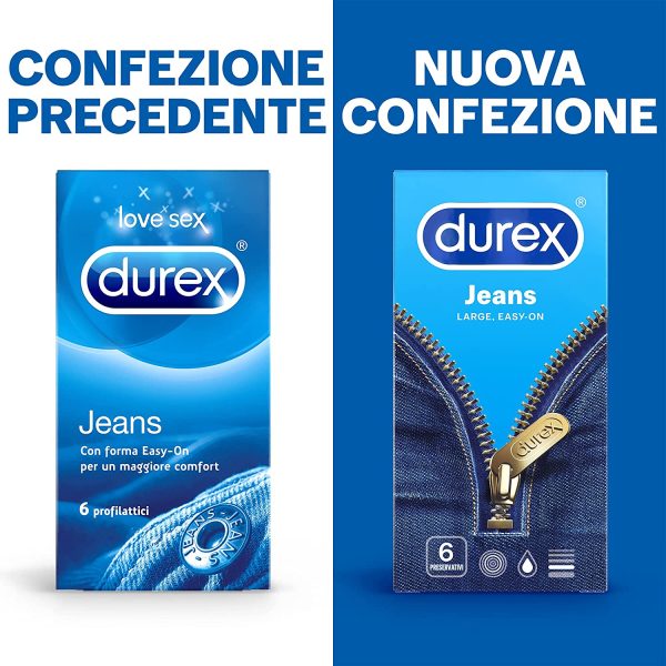 Durex Jeans Preservativi, 36 Profilattici, 6 Confezioni da 6 Pezzi - immagine 6