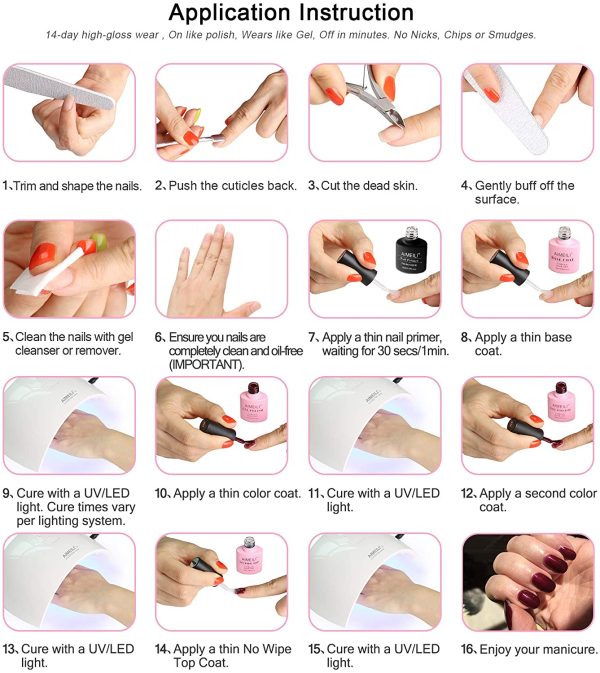 AIMEILI Primer Unghie Base Bonder Nail Prep Primer Aria Veloce Asciutto Primer Unghie Trucco Non Lampada, base trucco Libero Fit per Unghie in Acrilico Bonder Legame 10ml - immagine 9