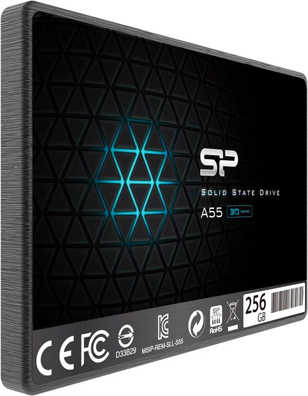 Silicon Power SSD 256GB 3D NAND A55 SLC Cache Performance Boost 2.5 Pollici SATA III 7mm (0.28") SSD interno - immagine 5