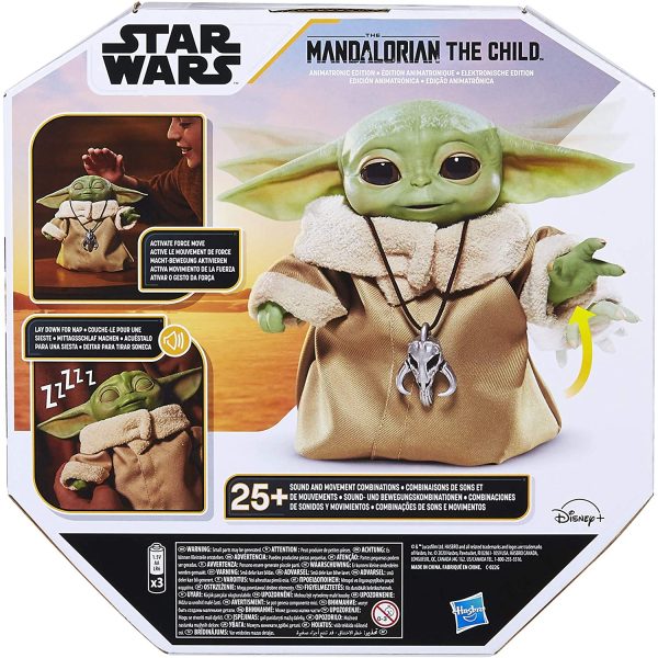 Hasbro Star Wars - The Child Animatronic Edition, Giocattolo con Oltre 25 Combinazioni di Suoni e movimenti, conosciuto Anche Come Baby Yoda, Serie Disney+ The Mandalorian, Multicolore, taglia unica - immagine 9