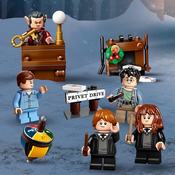 LEGO Harry Potter Calendario dell'Avvento 2021, e Gioco da Tavolo per Bambini dai 7 Anni con 6 LEGO Minifigures, 76390 - immagine 3