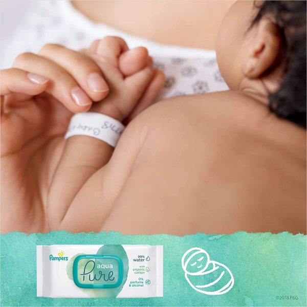 Pampers Aquapure Salviette Per Neonati 9 Imballaggio = 432 Salviette Per Neonati - 3720 Gr - immagine 4