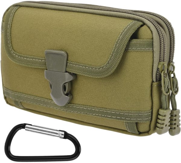 Sacchetti Tattici Mimetico Militare Molle Cintura Tattica Marsupio Portafoglio Esterno Borsa Pacchetto Utility Borsa edc per 6.5 '' Borsa da Caccia per Telefono (Army Green)