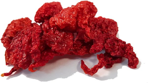 PEPERONCINO CAROLINA REAPER SECCO INTERO 5g CON SEMI FERTILI - ESSICCATO A 40??