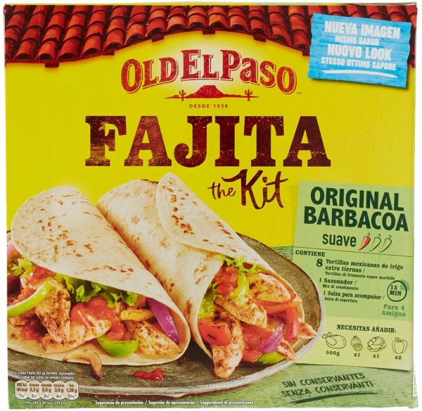 Old El Paso Kit Para Fajitas Original Barbacoa, 500g - immagine 4