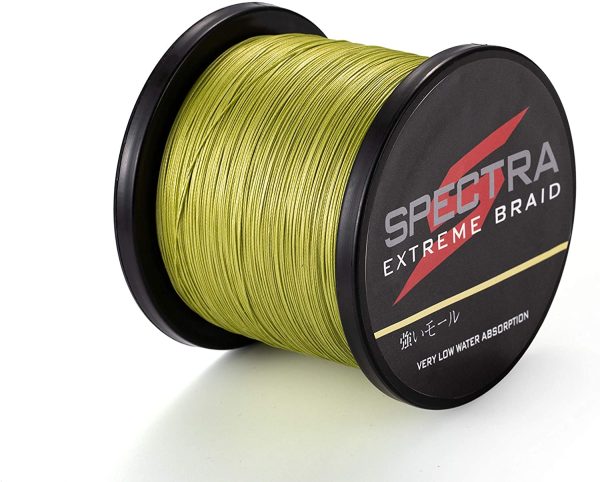 Spectra Extreme Braid, lenza da pesca intrecciata colore verde militare - immagine 3