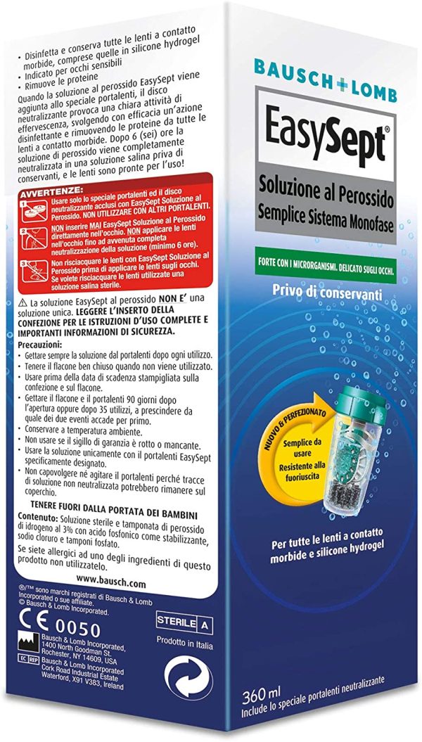 Easysept Soluzione per Lenti a Contatto - 360ml - immagine 5