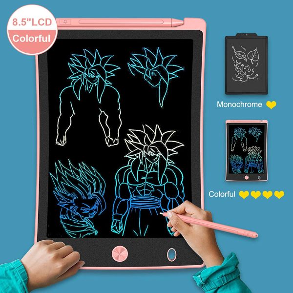 Tavoletta Grafica LCD Scrittura 8.5 Pollici, Display Colorato, Blocco Note Elettronico per Bambini e Adulti (Rosa) - immagine 2