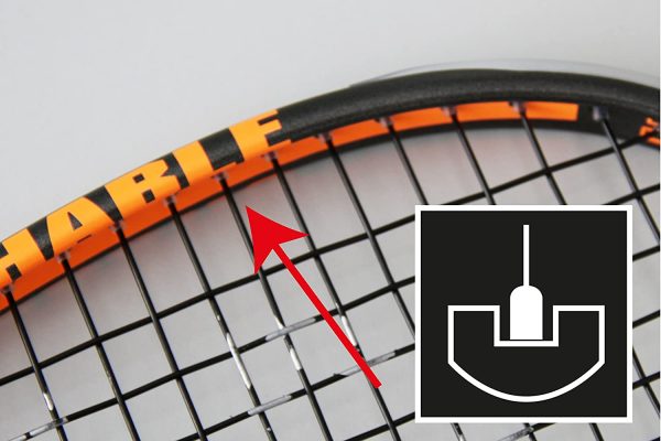 Racchetta da Squash Inspire T 1000 von Unsquashable, Ideale per Principianti di Pipistrello con Double Stringing System, Modello 2017 ?C 2018, 296095 - immagine 2