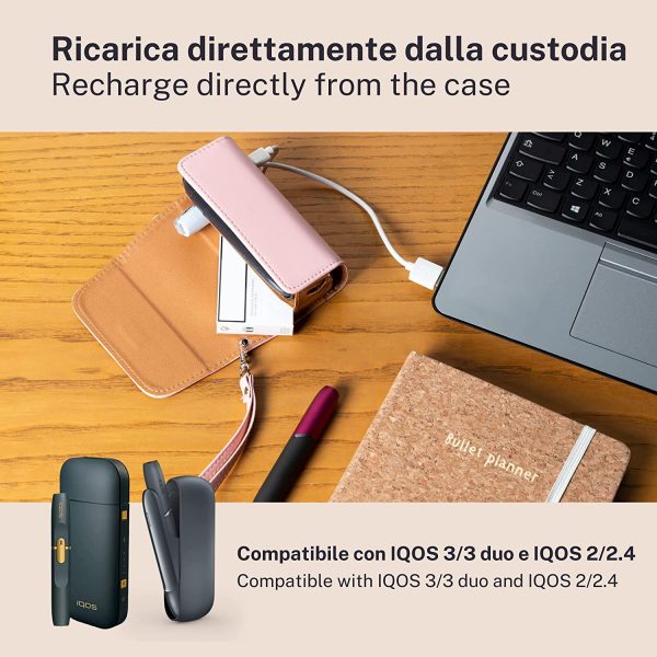 UpShell Cover iQos 3 duo / 2.4 -La custodia iQos professionale e protettiva + 20 cleaning stick iQos con Ebook (Cookie) - immagine 5