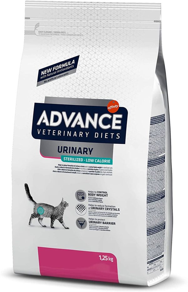 ADVANCE Veterinary Diets Urinary Sterilized Low Calorie - Cibo per Gatti Sterilizzati con Problemi Urinari - 1.25 kg - immagine 2