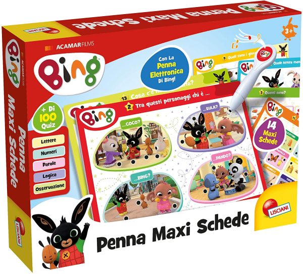 Lisciani Giochi - Bing Penna Maxi Schede Gioco per Bambini, 76871