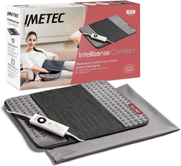 Imetec Intellisense Comfort, Termoforo Multiuso, Cuscino Termico, per schiena e addome, Tasca per Mani, Rapido Riscaldamento, Tessuto Anallergico, 5 temperature, Electro Block di sicurezza, Lavabile - immagine 2