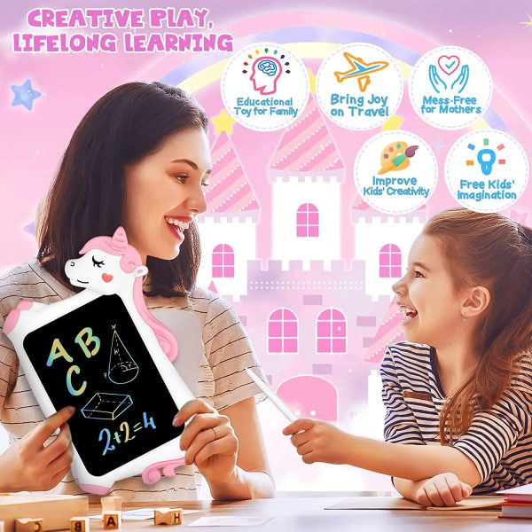 Unicorno Bambina Giocattolo Giochi Bambini - Tavoletta Grafica LCD Lavagna per Bambini Idee Regalo Giochi Bambina 3 4 5 6 + Anni, Tablet Bambini Disegno Giocattoli Bambino Gioco Regali Natale Bambini - immagine 3