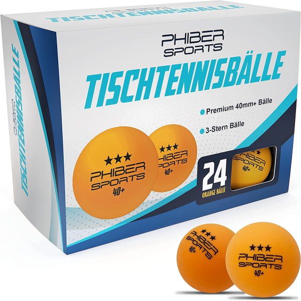 Palle da Ping-Pong Premium 3 Stelle [24 Pezzi] Arancione - Caratteristiche di Gioco perfette - Ideale per Principianti, Famiglie e Professionisti - Secondo Le Linee Guida della Competizione - immagine 4