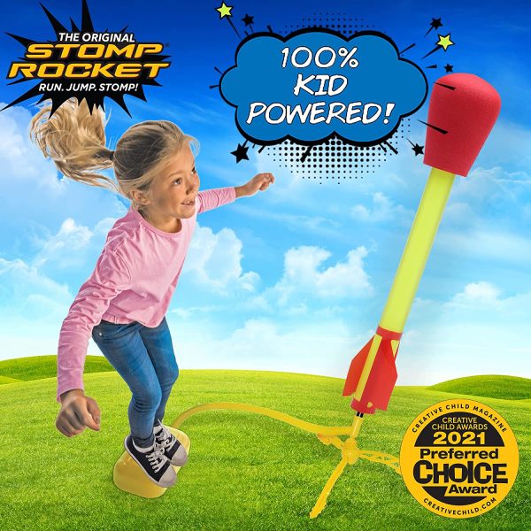 Stomp Rocket L'Originale Azione di Volo Ultra Alto| 4 Razzi Super Ali| Giocattoli da Esterno, Giochi da Giardino per Bambini, Ragazze e Ragazzi - immagine 6