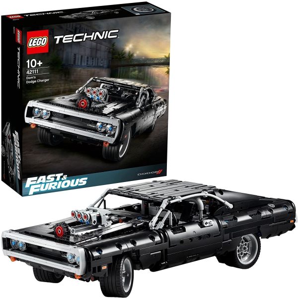 LEGO Technic Dom's Dodge Charger, Modellini Macchine da Corsa Fast & Furious, Idea Regalo Originale con Auto da Costruire, 42111 - immagine 2